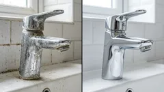 浴室の蛇口や便器の石灰汚れを落とす方法：清潔さを取り戻す簡単な方法